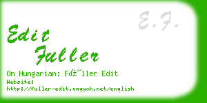 edit fuller business card